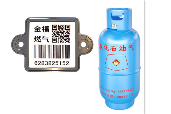 Der Verkaufskratzfestigkeit UID QR 304 XiangKang heiße glasur-Gasflaschebarcodes Stahl