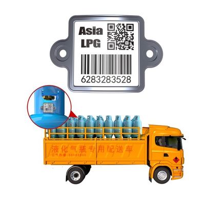 Hoch- Temperatur - Barcode des Widerstand-UID QR für die LPG-Zylinder-Spurhaltung