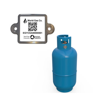 Dauerhafter LPG-Zylinderbarcode Aufkleber für Spurhaltungsflaschen-Gas-Daten Memoty ziemlich groß