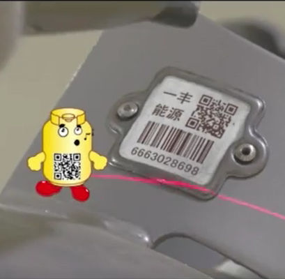 Des kleine Biegungs-weiße unedlen Metalls PDAs Barcode-Aufkleber