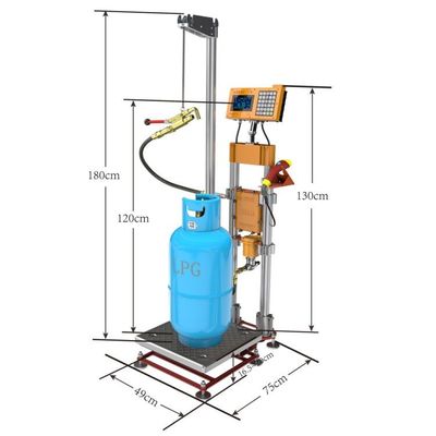 Ketten-Art Abteilung elektronischer der LPG-Zylinder-füllende Skala-50G