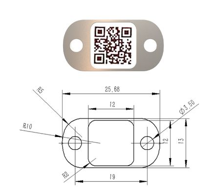 Barcode-Umbau LPG-Zylinder Spurhaltungsscartch-Widerstand 12mm*12mm