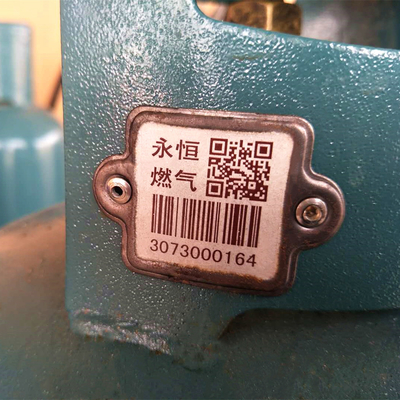 QR Code-Zylinder-Barcode-Umbau-der hohen Temperatur des Edelstahl-304 Widerstand