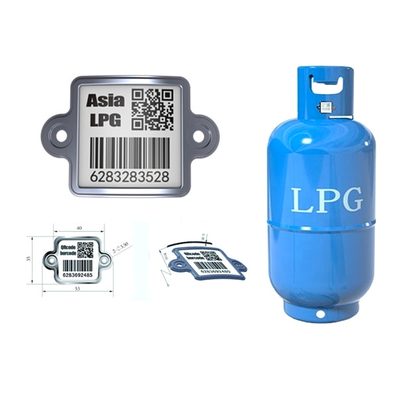 LPG aufspürbare Anlagegut-Aufkleber der Zylinder-Barcode-Korrosionsbeständigkeits-QR