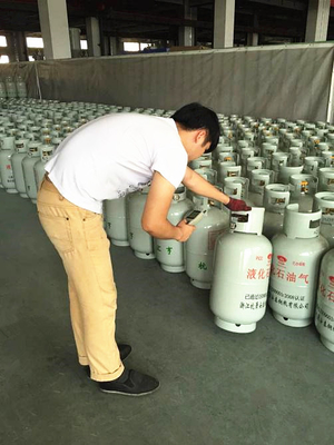 Kundengerechter Metallkeramikzylinder-Strichkode etikettiert für Propan-Gas-Flasche