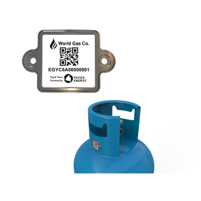 Des Zylinder-Barcode-langlebigen Gutes  LPG 20 Jahre im Freien, die einfach durch PDA oder Mobile scannen