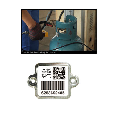 Zylinder-Strichkode-Aufkleber Digital Indentity Xiangkang LPG, das einfach durch PDA oder Mobile scannt