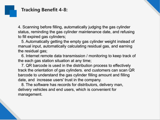 Zylinder-Tracking-System der Metallbarcode-füllendes Anlageniso9001