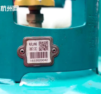 Widerstand 1900F der Xiangkang-Zylinder-Strichkode-Aufkleber-hohen Temperatur für die Leitung von LPG-Zylindern