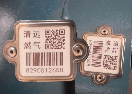 Telefon APP, die Widerstand-Zylinder-Barcode CNEX-hoher Temperatur scannt
