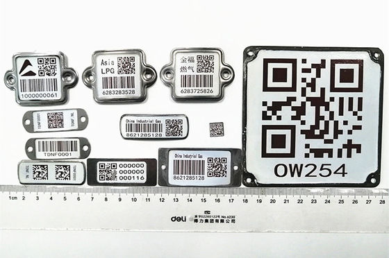QR Code, das gemeinsamen flüssiger Stickstoff-Zylinder-Barcode SS304 schweißt
