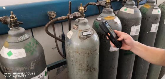 Industrieller flüssiger Sauerstoff-Flaschen-Barcode, der schneller Scan-Antikratzer aufspürt