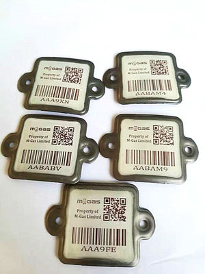 Metallkeramik-LPG-Zylinder-Barcode-Chemikalienbeständigkeit