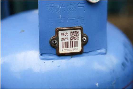 Quadratische Art UVschutz LPG-Zylinder-Barcode-Öl beständig
