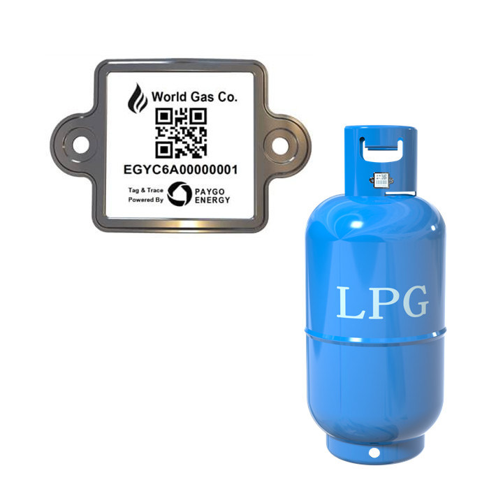 veranschlagen zuerst UVstahlglasur-das intelligente Barcode Lpg-Zylinder-Anlagegut des schutz-304, das Aufkleber aufspürt