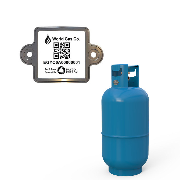 Zylinder-Strichkode-Aufkleber Digital Indentity LPG, das einfach durch PDA oder Mobile scannt