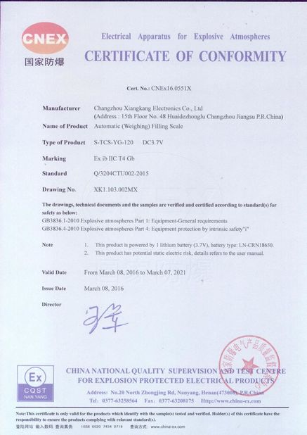 China Xiangkang Electronic Co., Ltd. zertifizierungen